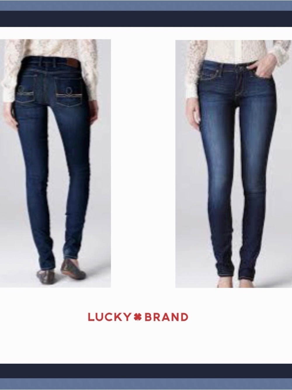 Lucky Brand Sophia Skinny Hi Rise Jeans in Medium Norman Wash Size 12/31
